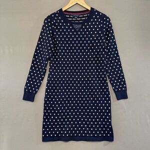 Tommy Hilfiger Women’s Blue Long Sleeve Long Knit Size Small Cotton Blend